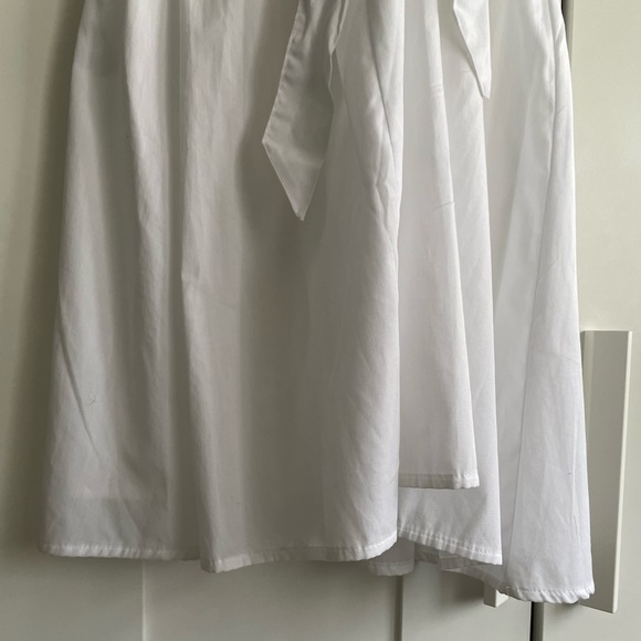 Abercrombie White Mini Puff Sleeve Summer Dress - Picture 9 of 12